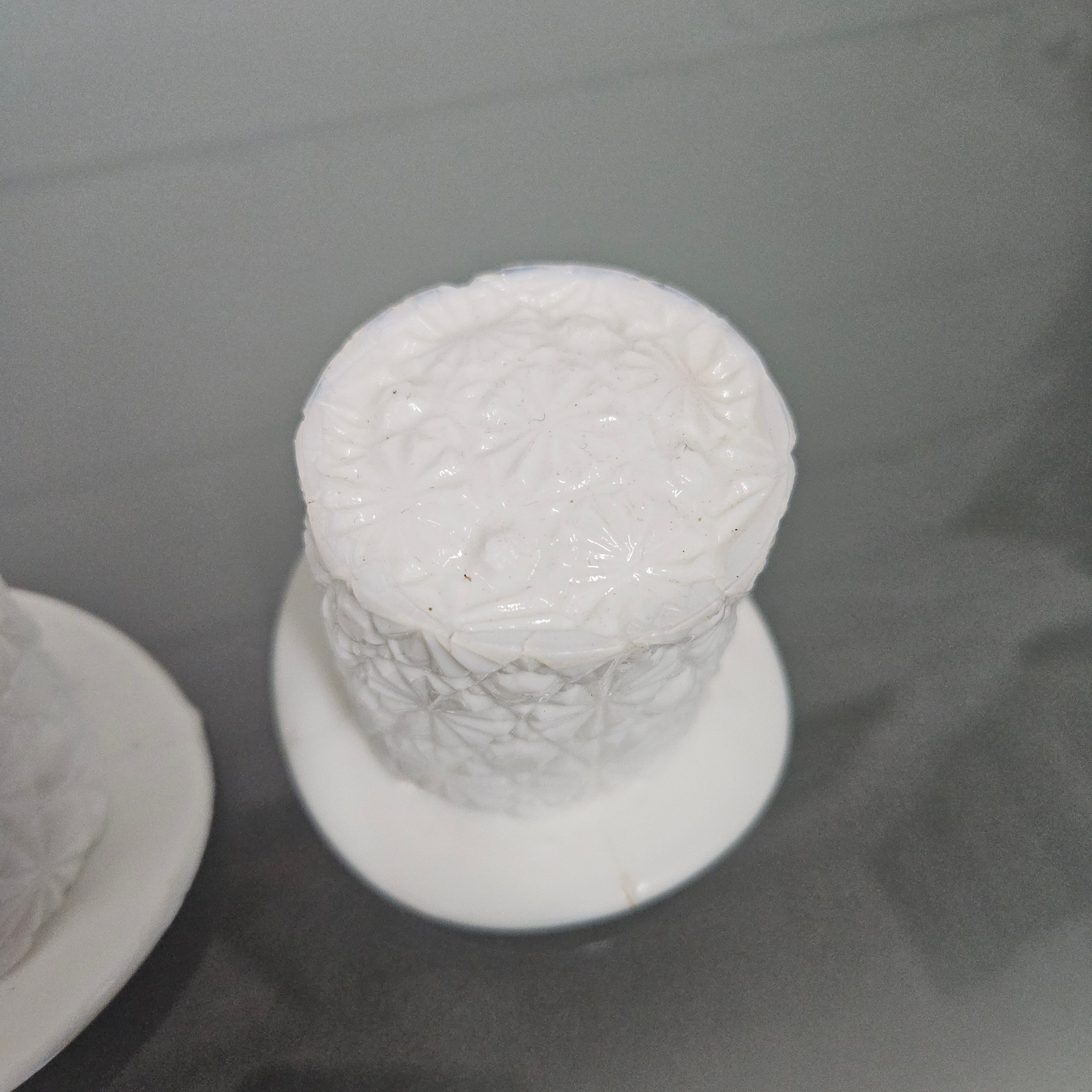 Pair of Fenton Milk Glass Top Hats | Antique & Vintage | Moonee Ponds Antiques | Australia Wide Delivery
