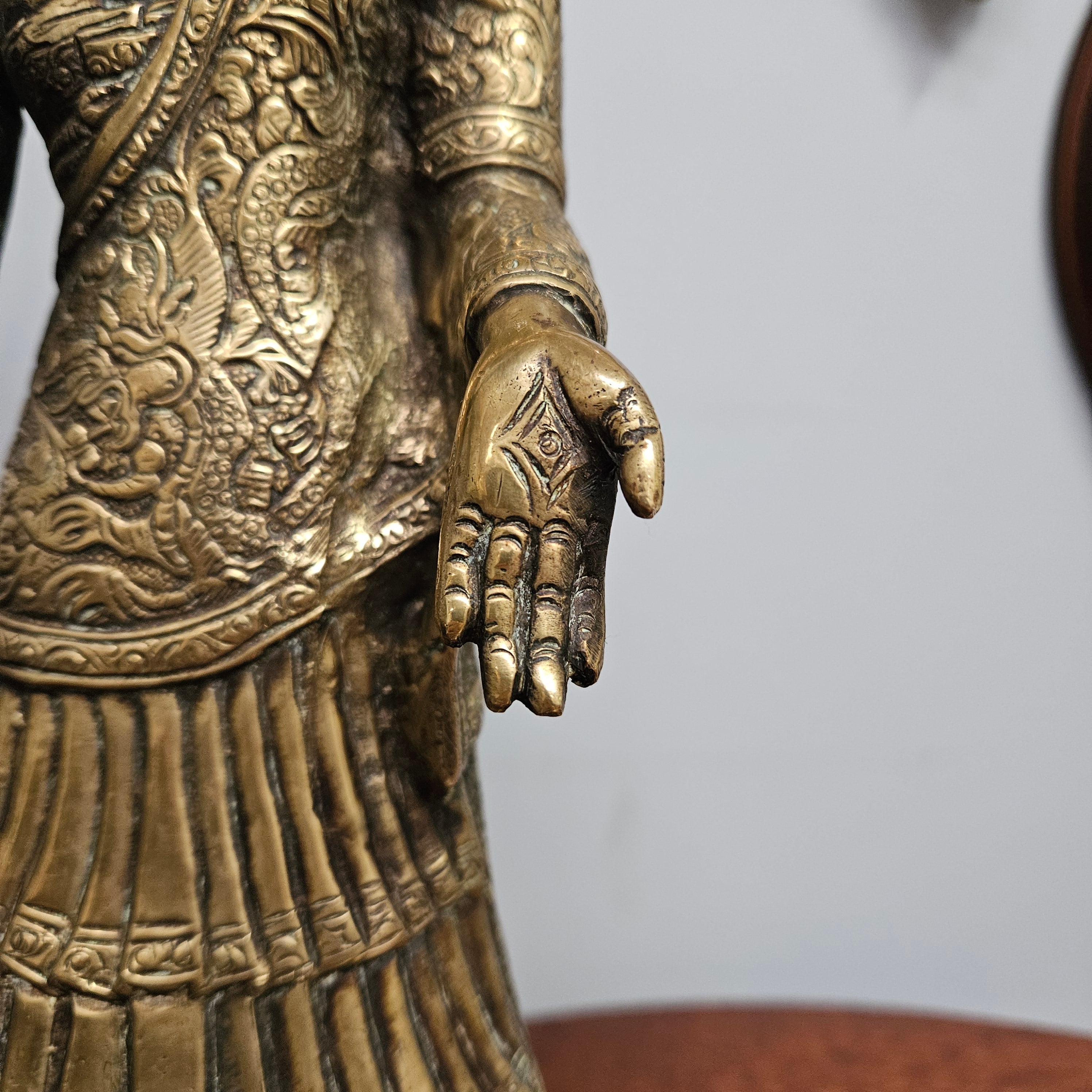 Antique Tibetan Bronze Dipankara Buddha Statue
