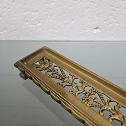 Bronze Pierced Decorated Desk Pen Tray | Antique & Vintage | Moonee Ponds Antiques | Australia Wide Delivery
