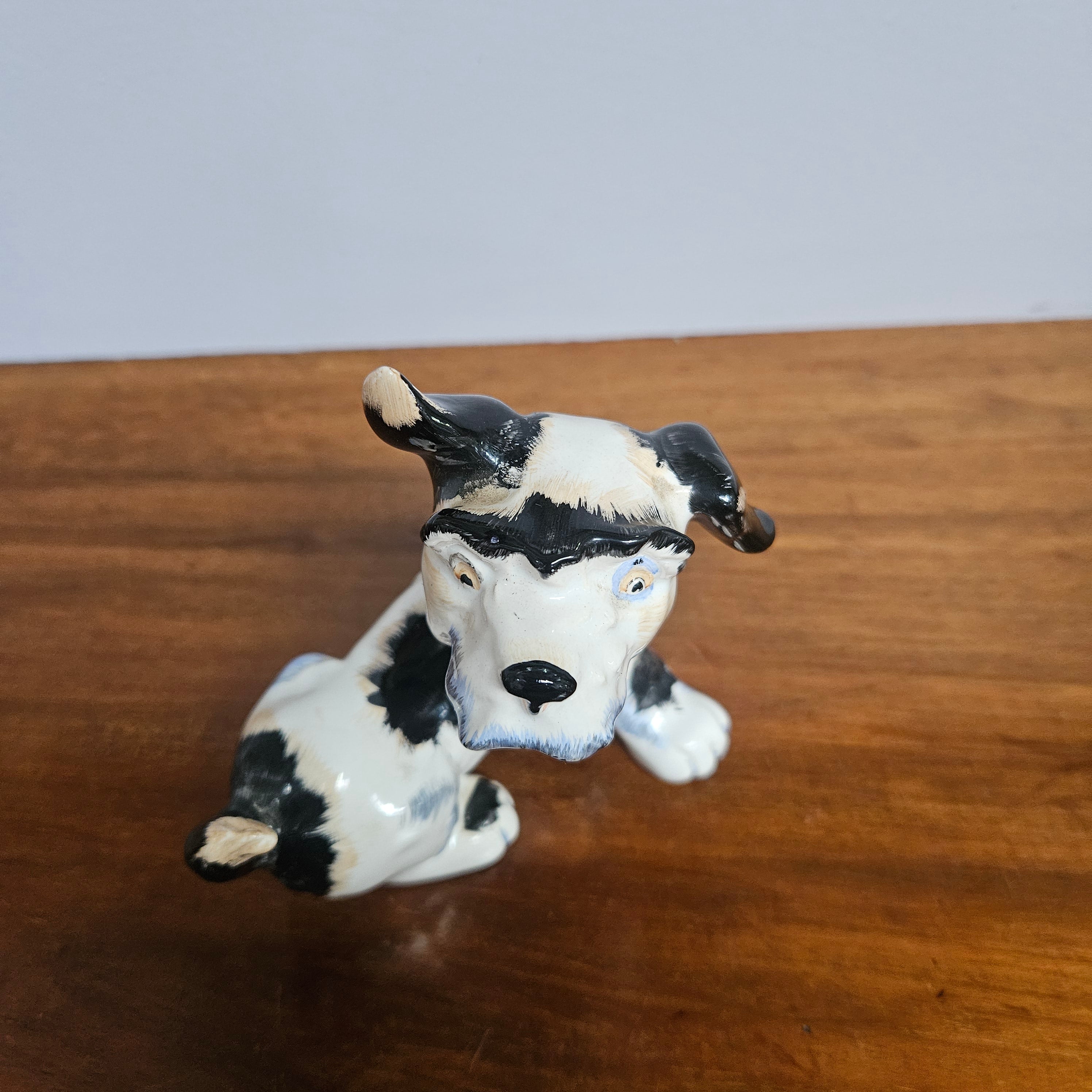 Vintage Wedgwood & Co Hand Painted Terrier Dog | Antique & Vintage | Moonee Ponds Antiques | Australia Wide