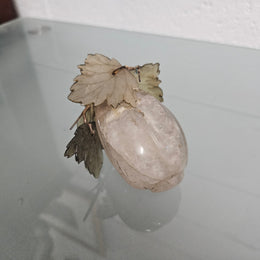 Vintage Carved Jade & Quartz Stone Fruit
