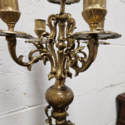 Pair of Vintage Brass & Porcelain Candlesticks | Antique & Vintage | Moonee Ponds Antiques | Australia Wide Delivery