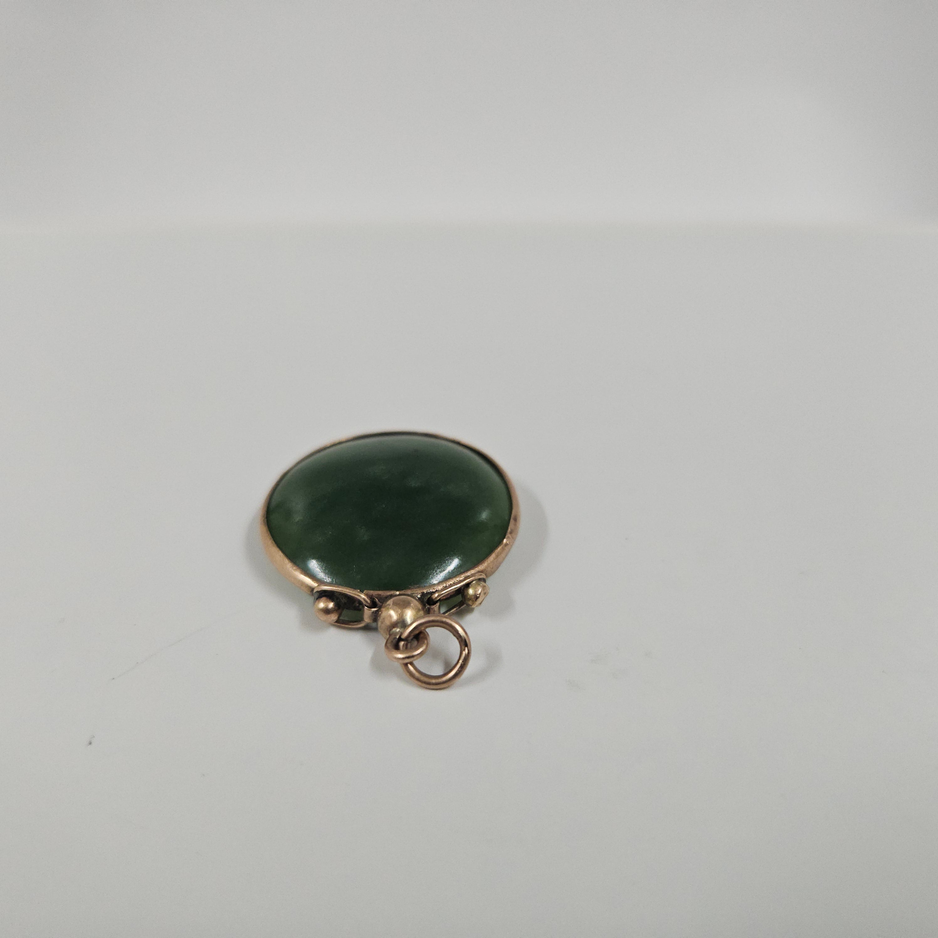 9 Carat Gold & Jade Antique Pendant