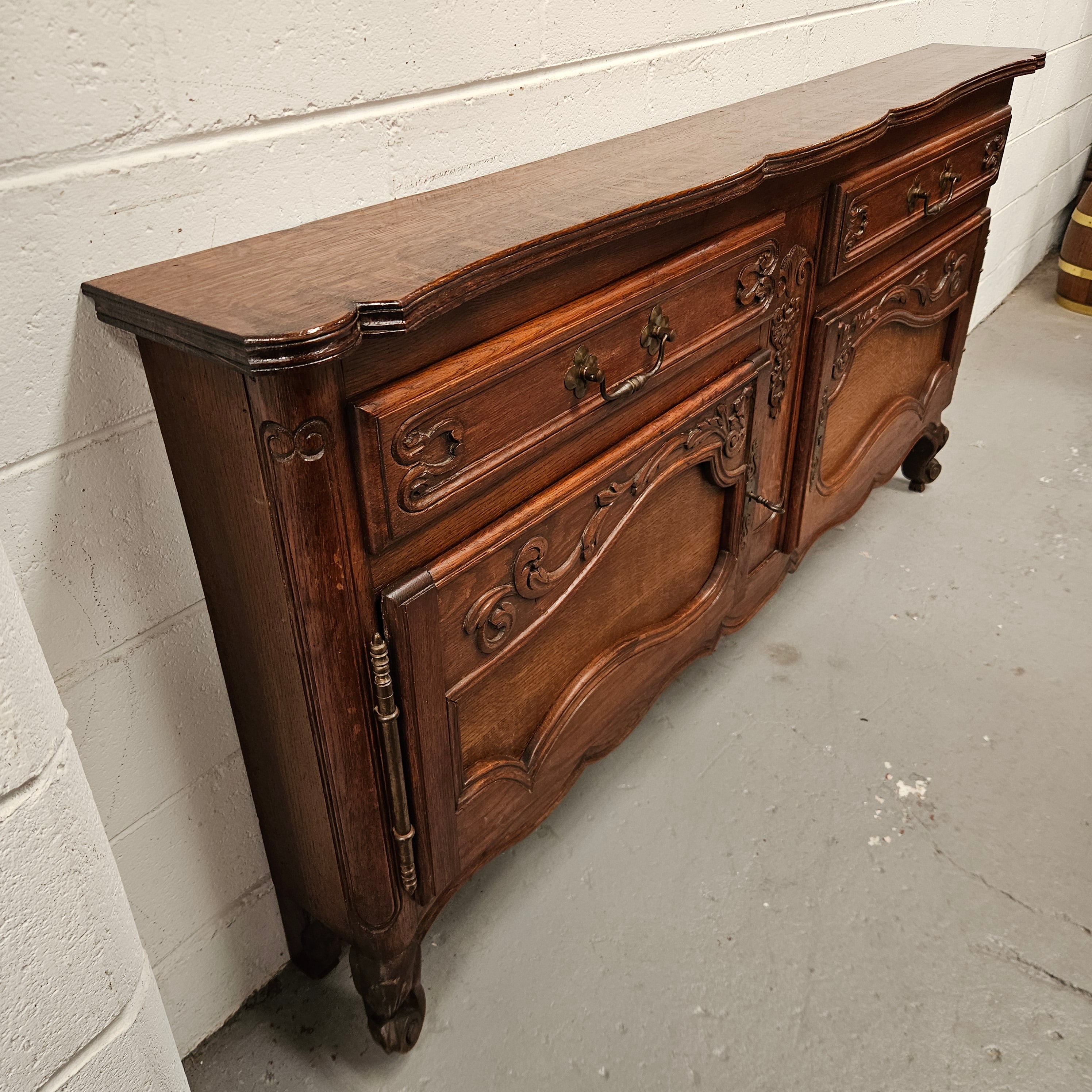 Louis XVth Style Custom Narrow Side Cabinet/Sideboard | Antique & Vintage | Moonee Ponds Antiques | Australia Wide