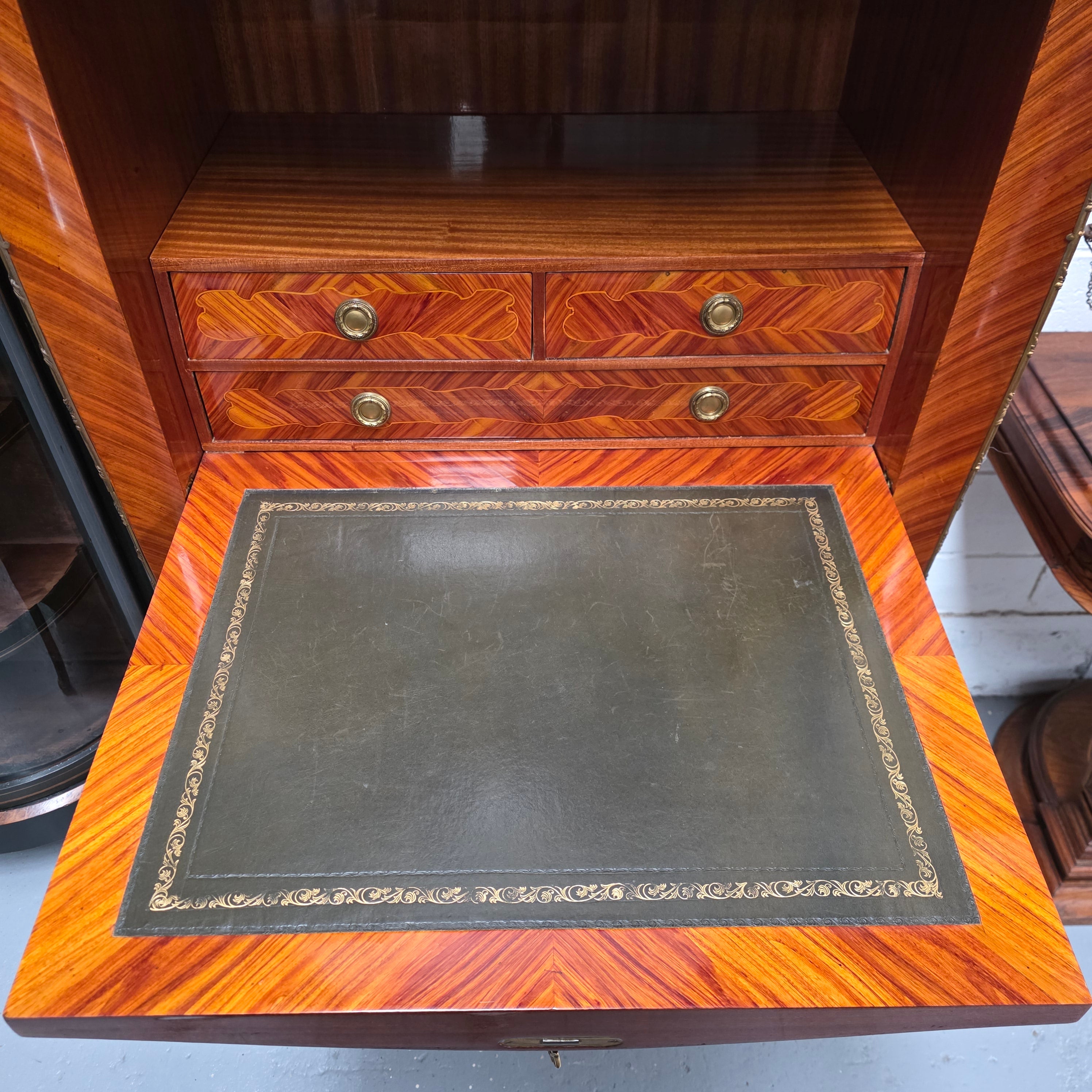 Louis XV Style Kingwood Secretaire Abattant With Drop Front Writing Bureau | Antique & Vintage | Moonee Ponds Antiques | Australia Wide Delivery