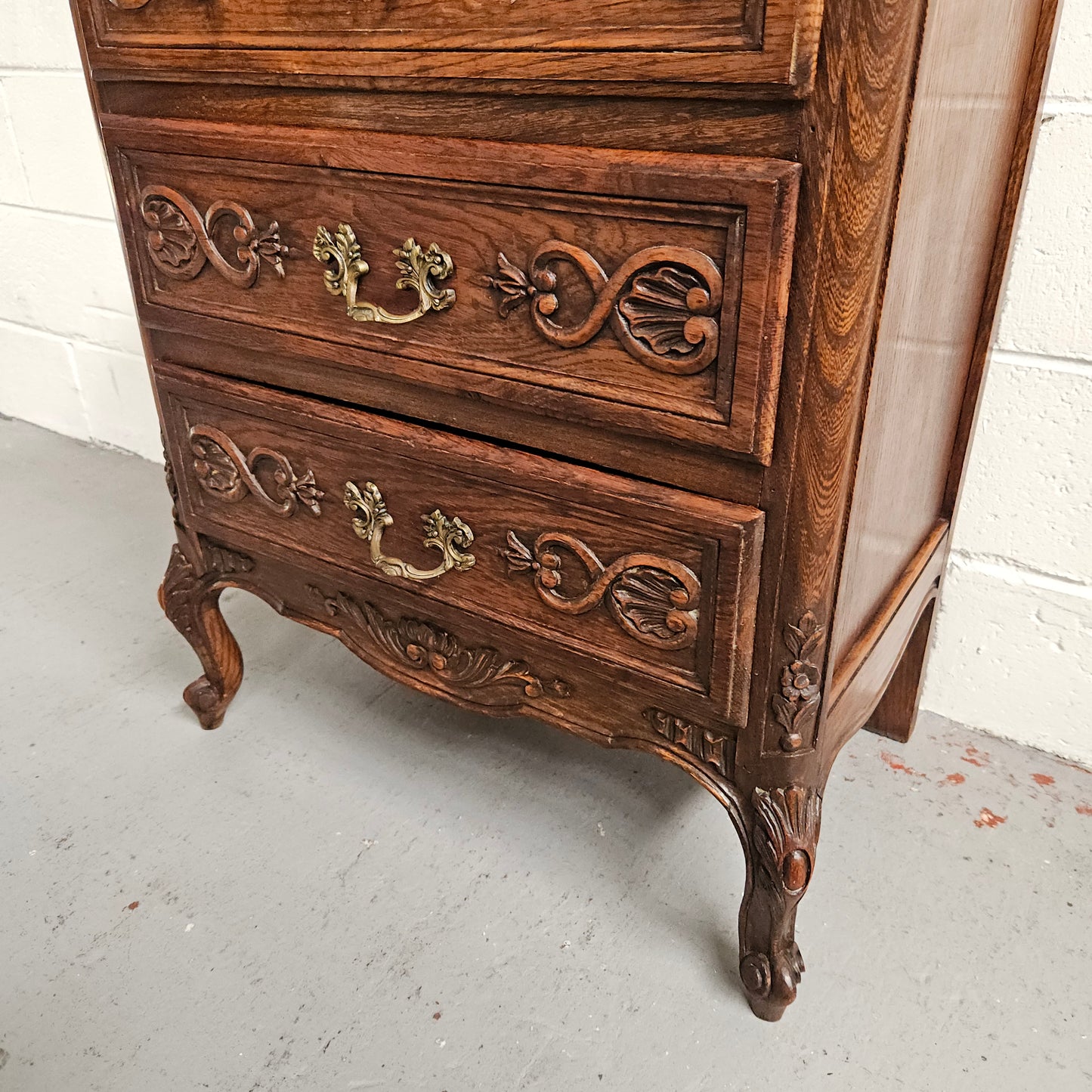 French Oak Louis XV Style Chest Of Drawers