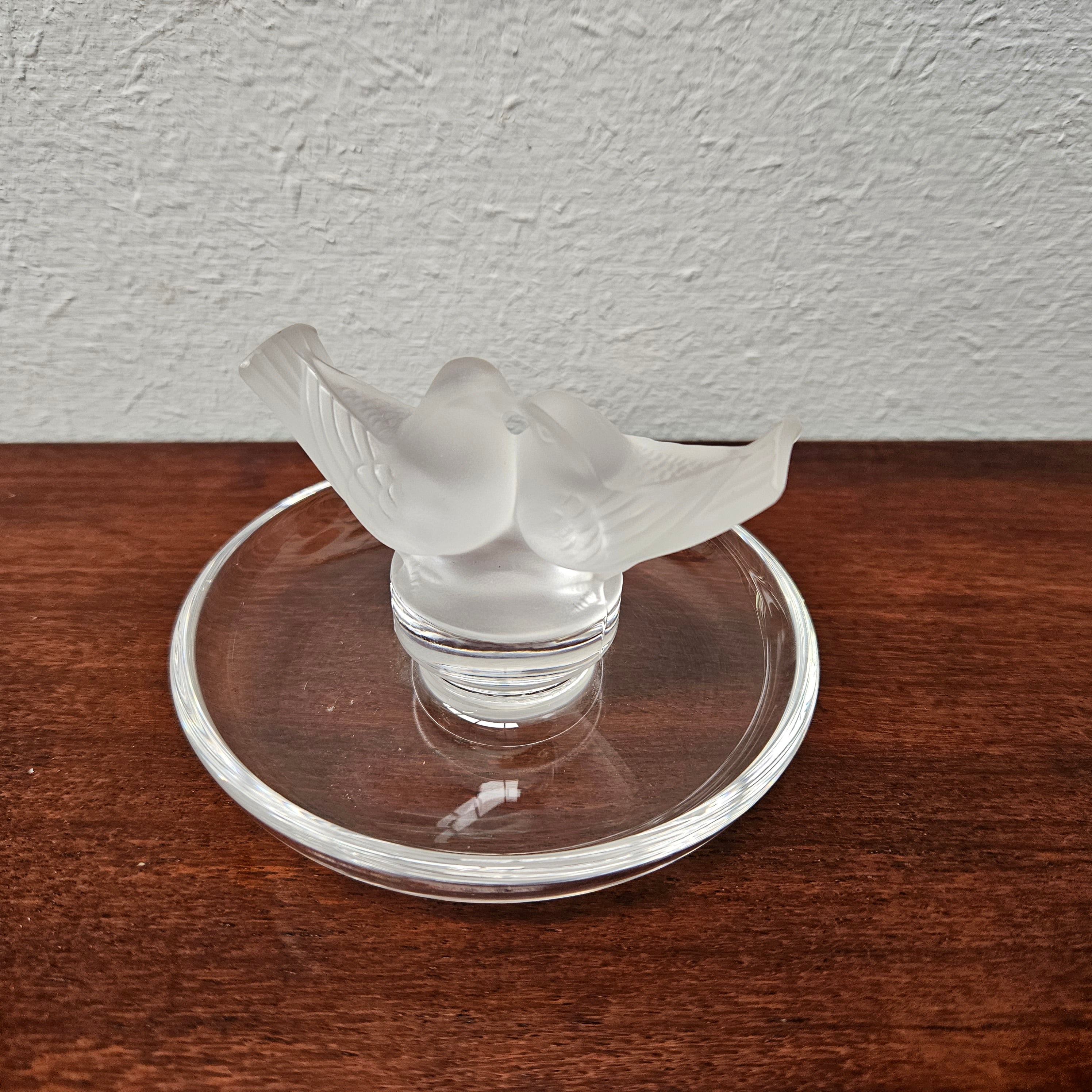 Lalique Love Birds Ring/Pin Tray | Antique & Vintage | Moonee Ponds Antiques | Australia Wide Delivery