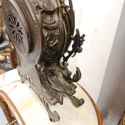 19th Century Bronze Mantle Clock | Antique & Vintage | Moonee Ponds Antiques | Australia Wide Delivery