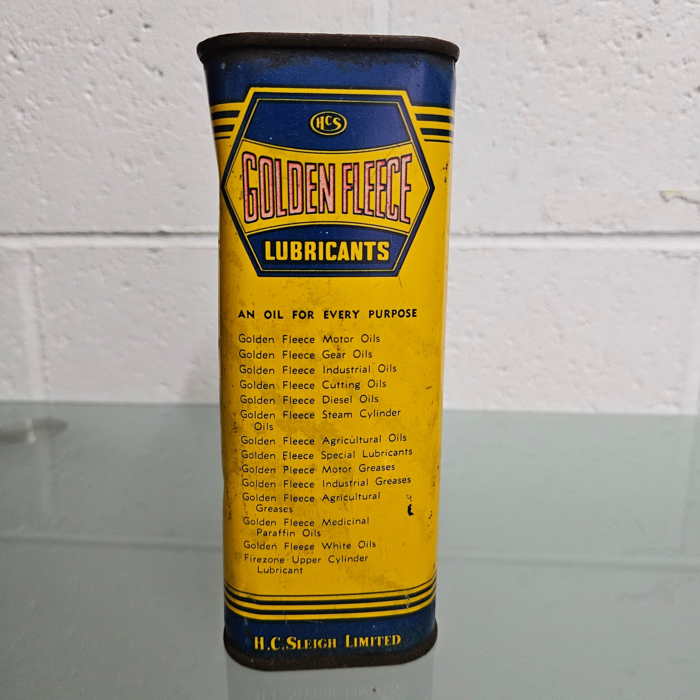 Vintage Golden Fleece "Lubricant"  Tin