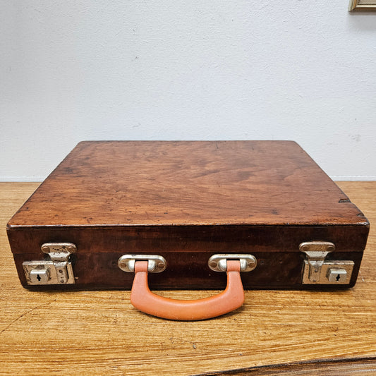 Vintage Wooden Suitcase