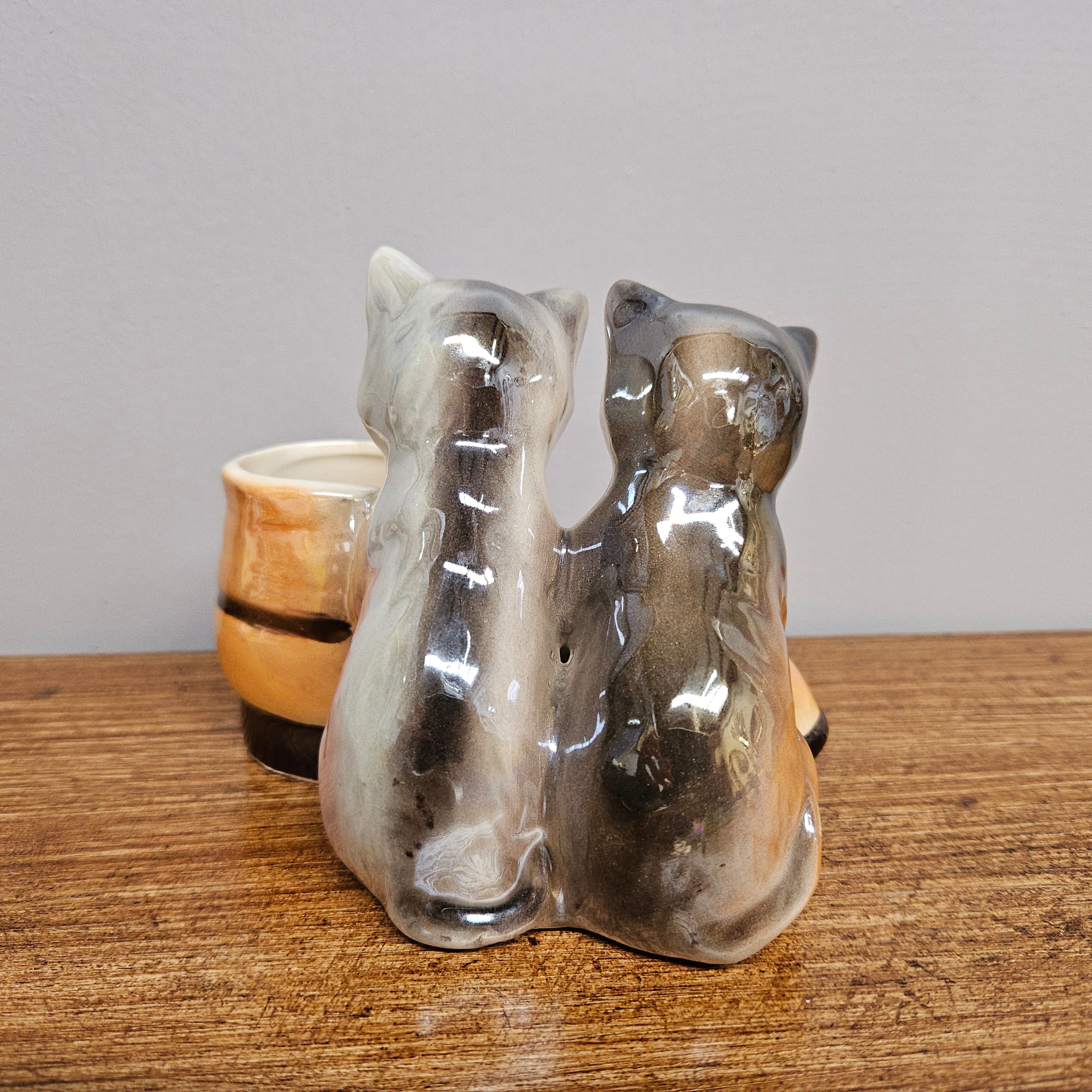 Vintage Lustre Cat and Boot Vase | Antique & Vintage | Moonee Ponds Antiques | Australia Wide Delivery
