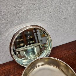 Antique Edwardian Silver Mirrored Box