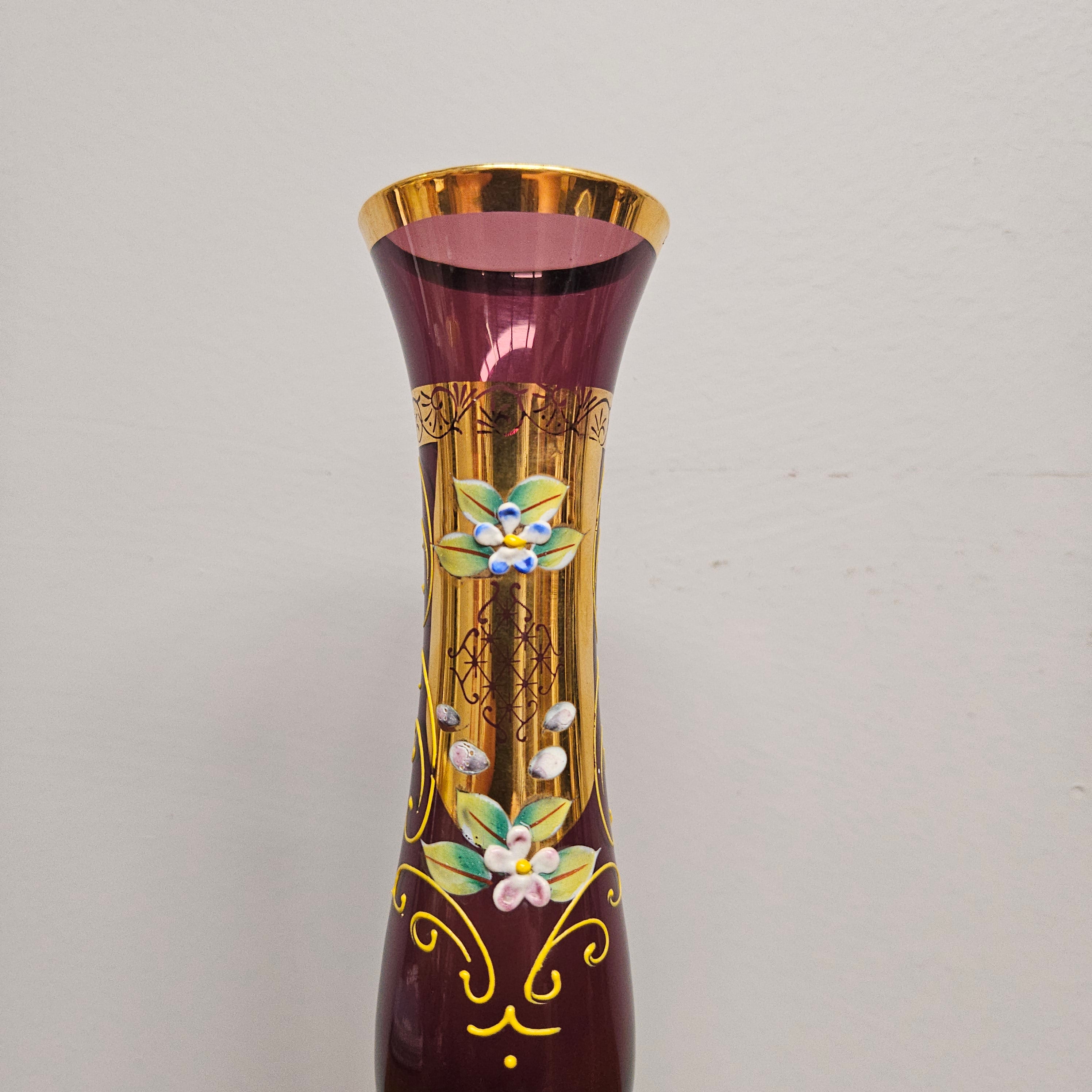 Amethyst Gilt & Enamel Vase