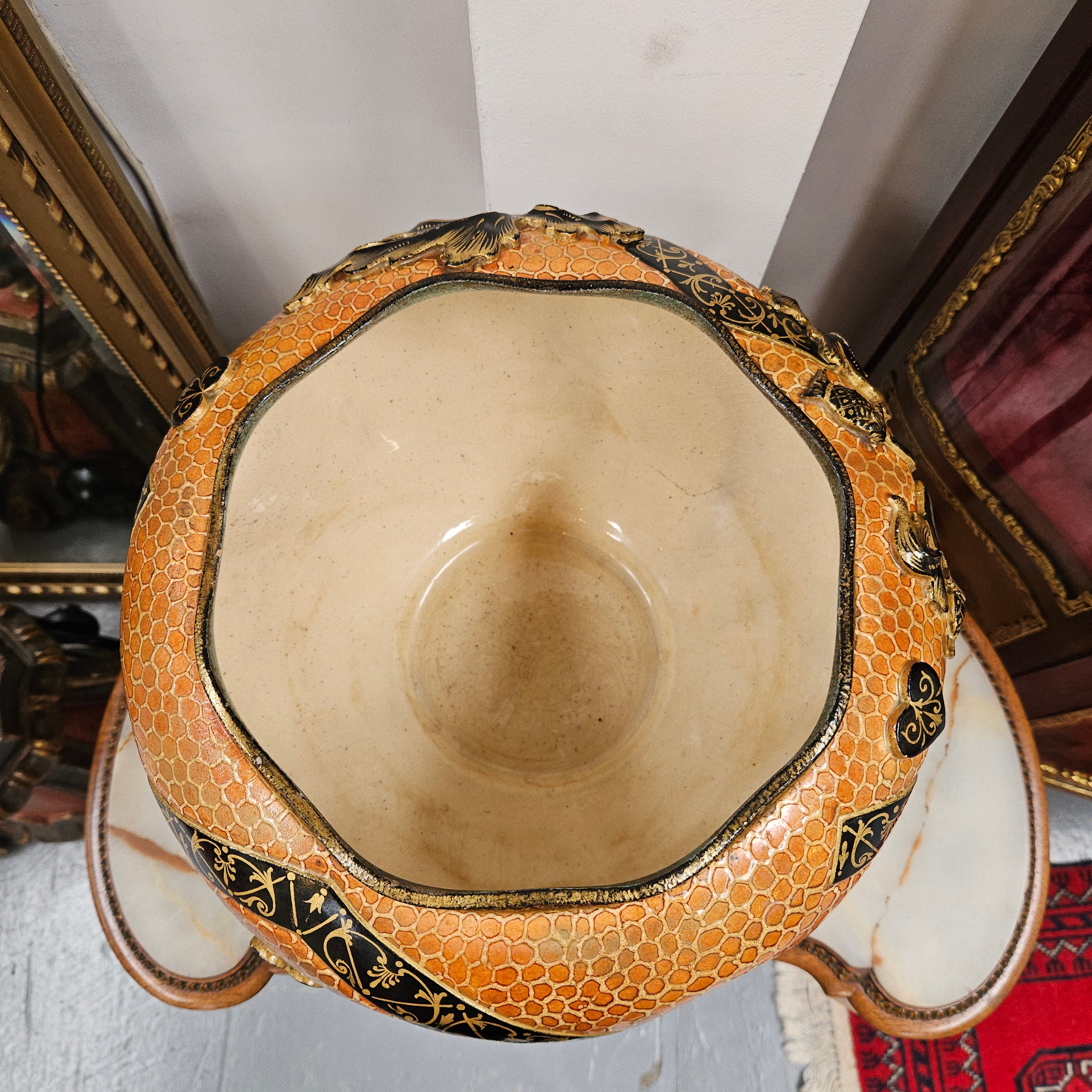 Meiji Period Satsuma Hand Painted Jardinière | Antique & Vintage | Moonee Ponds Antiques | Australia Wide Delivery