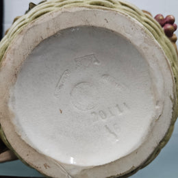 Antique Amphora  Bowl with Girl & Cat & Doll