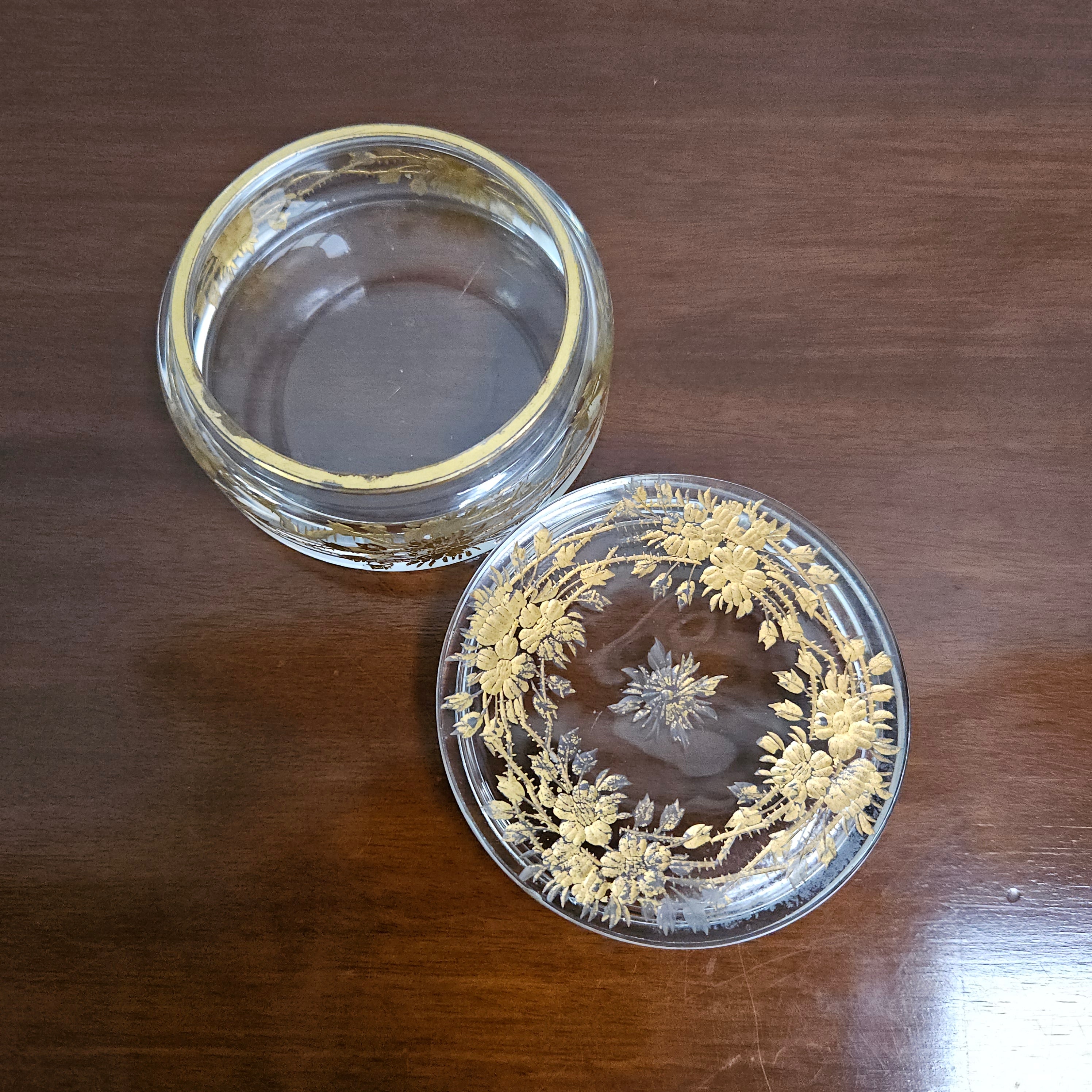 Antique Gilt & Crystal Glass Box | Antique & Vintage | Moonee Ponds Antiques | Australia Wide Delivery