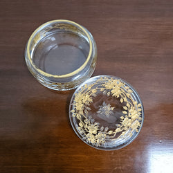 Antique Gilt & Crystal Glass Box | Antique & Vintage | Moonee Ponds Antiques | Australia Wide Delivery