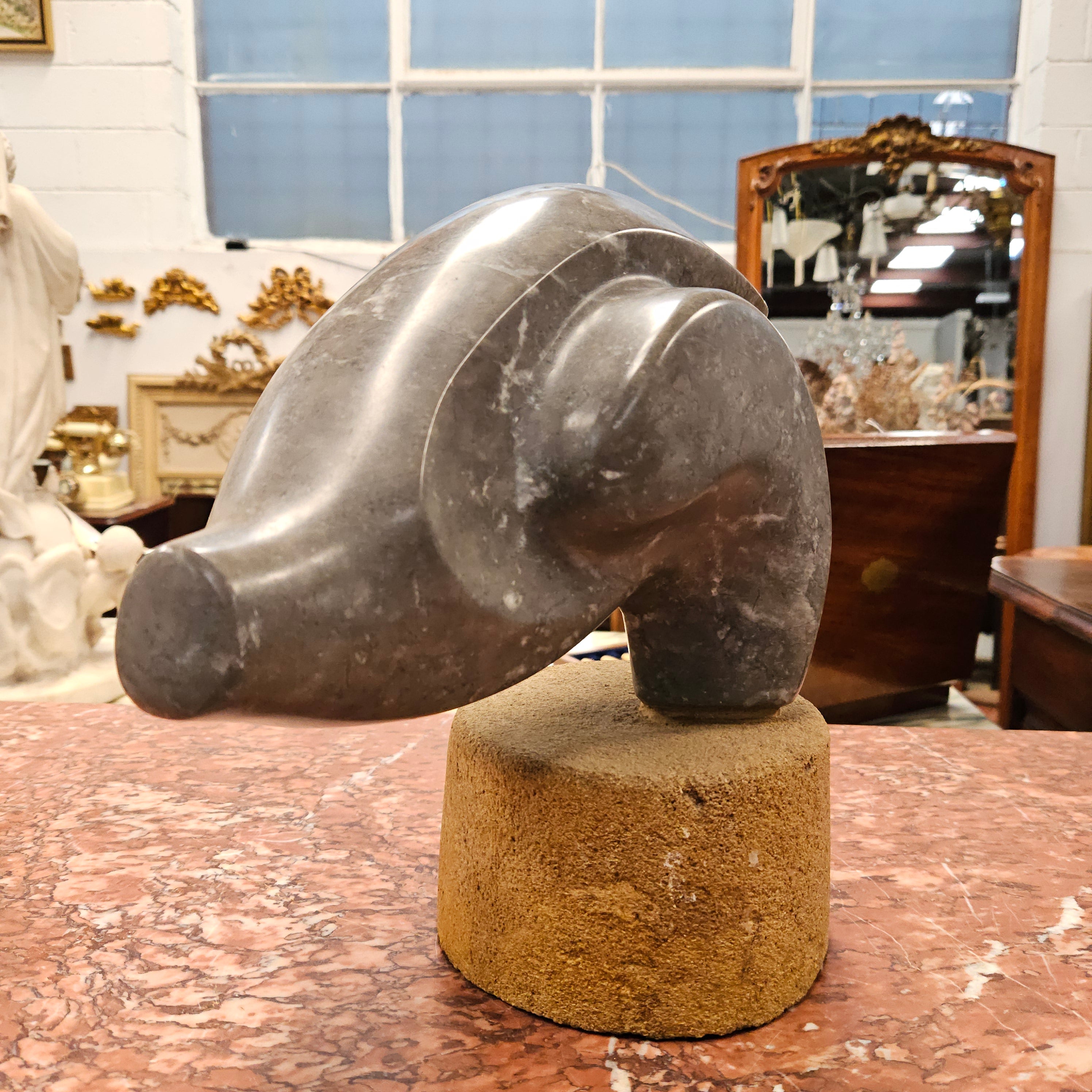 Mid Century Modern Stone Sculpture | Antique & Vintage | Moonee Ponds Antiques | Australia Wide Delivery