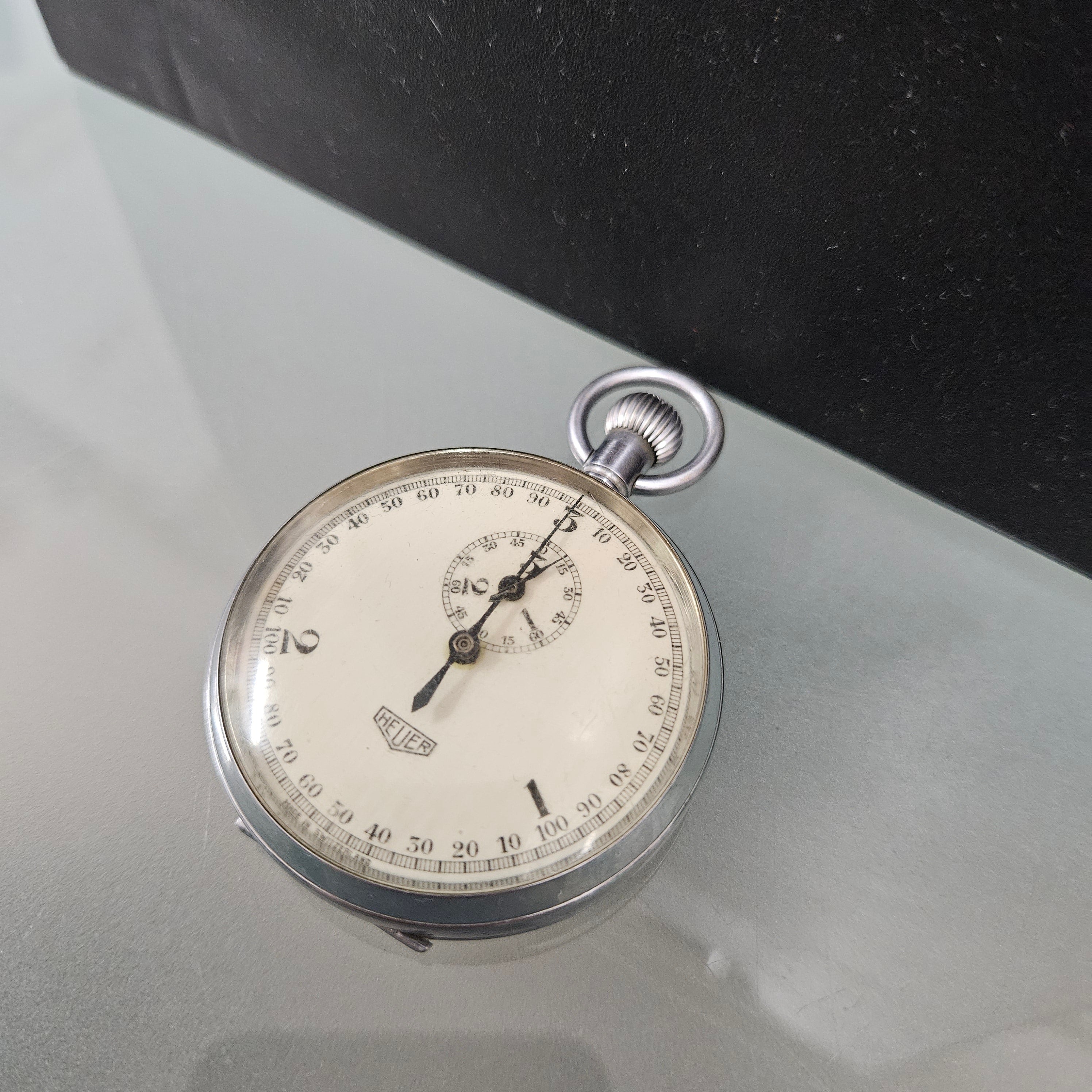 Rare Vintage Heuer 100th Second Stop Watch | Antique & Vintage | Moonee Ponds Antiques | Australia Wide Delivery