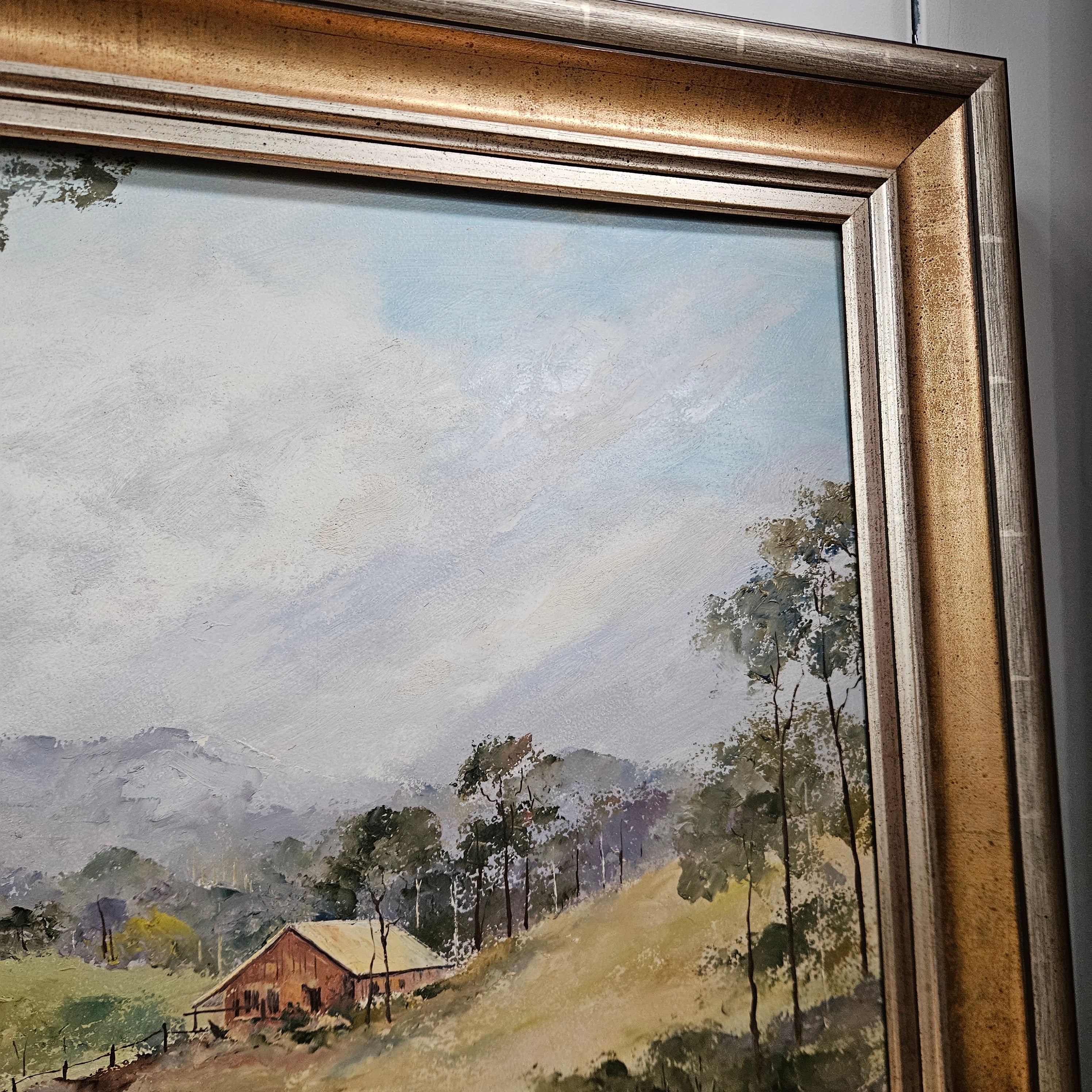 Australian Signed Simpson Oil on Board Framed Painting | Antique & Vintage | Moonee Ponds Antiques | Australia Wide