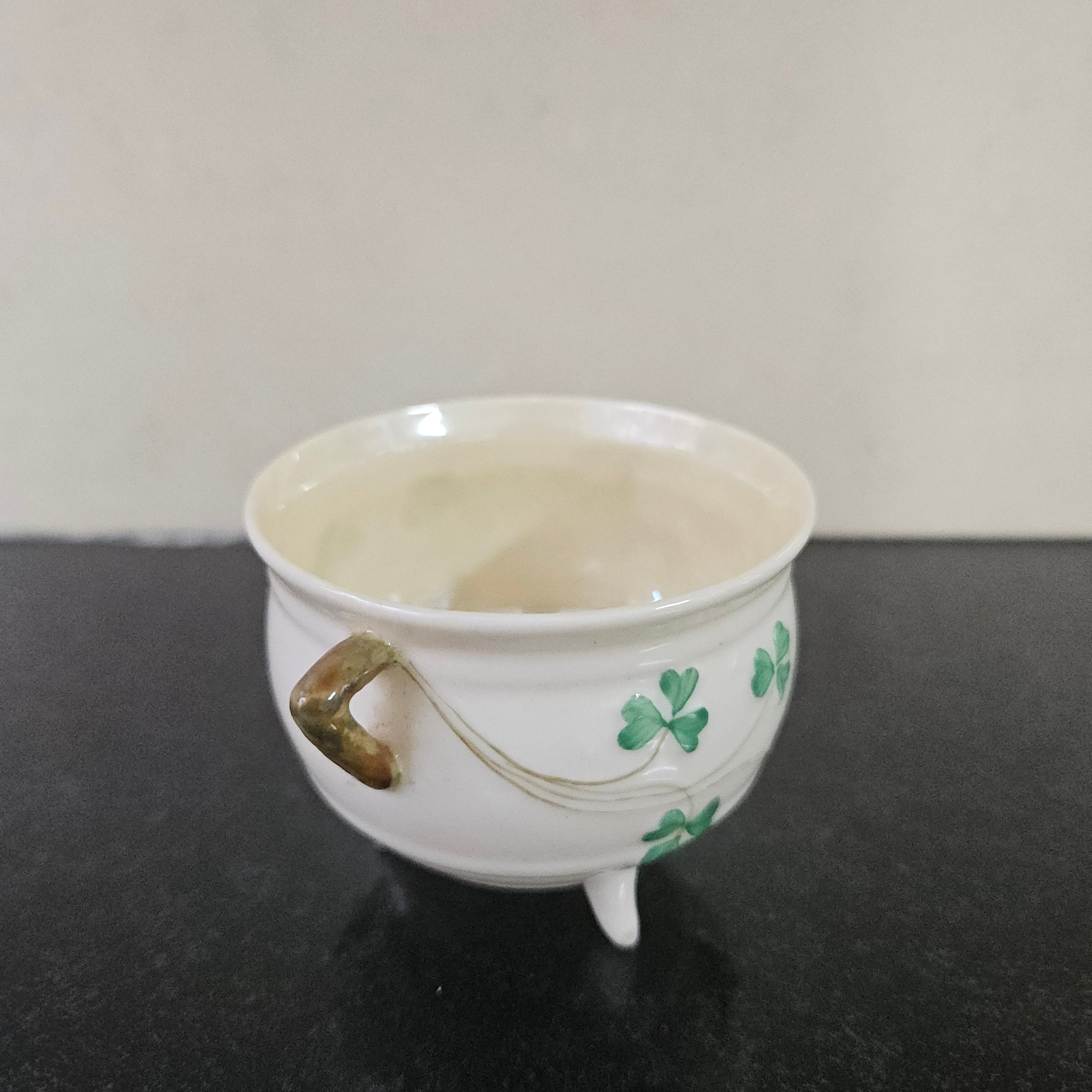 Belleek Small Cauldron Bowl | Antique & Vintage | Moonee Ponds Antiques | Australia Wide Delivery