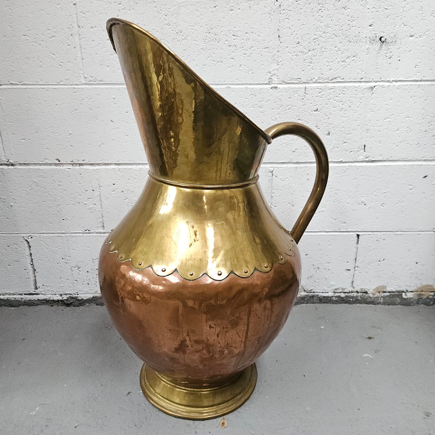 Copper and Brass French Jug