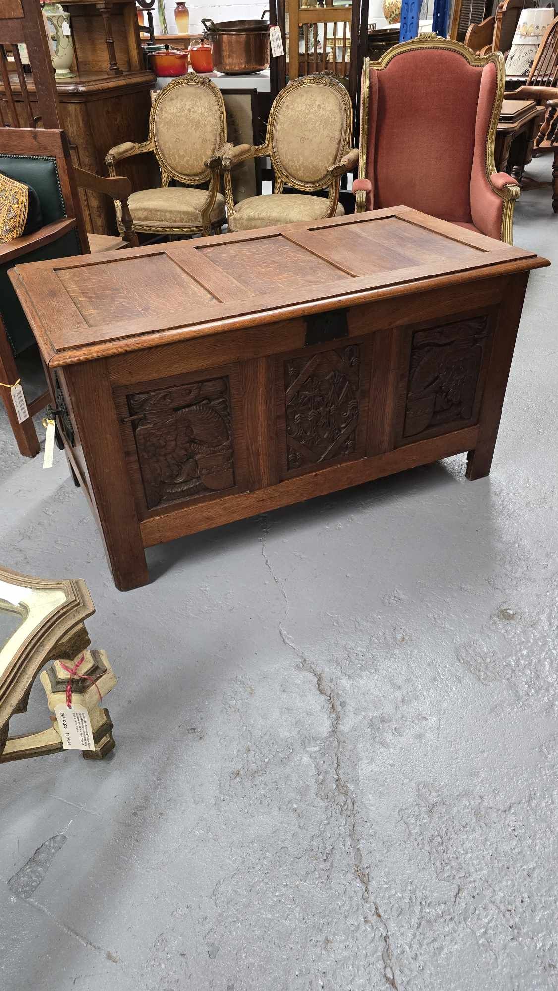 Fabulous Arts and Crafts Oak Chest | Antique & Vintage | Moonee Ponds Antiques | Australia Wide Delivery