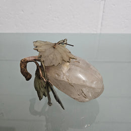 Vintage Carved Jade & Quartz Stone Fruit