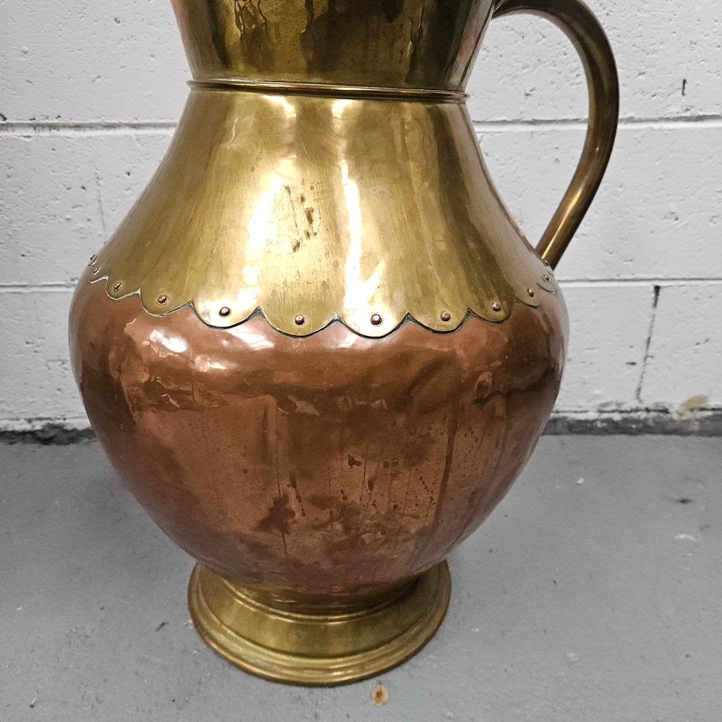 Copper and Brass French Jug