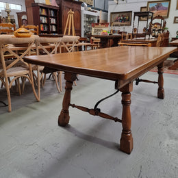 French Spanish Style Oak Farmhouse Table