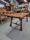 French Spanish Style Oak Farmhouse Table | Antique & Vintage | Moonee Ponds Antiques | Australia Wide Delivery