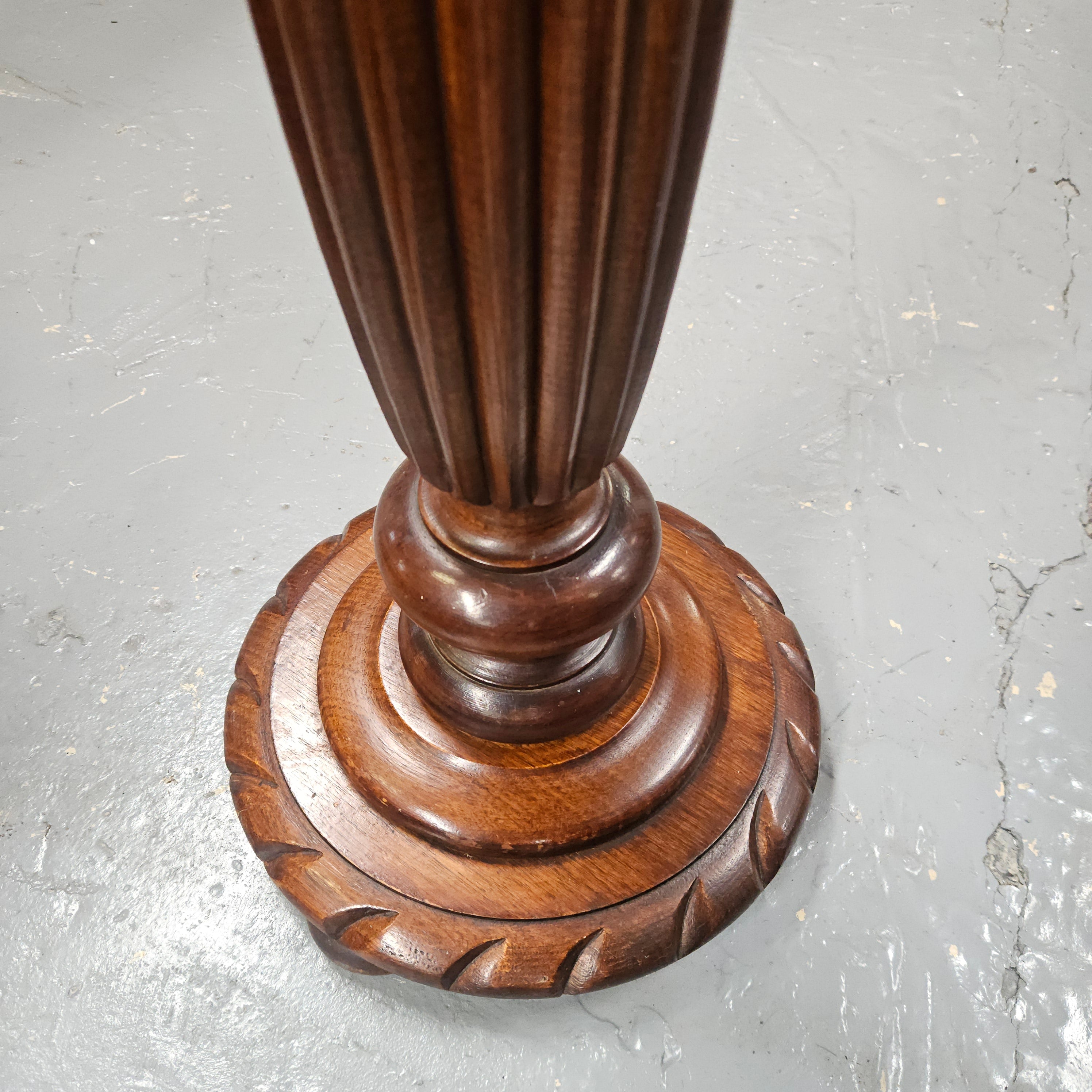 Antique Walnut Wooden Pedestal | Antique & Vintage | Moonee Ponds Antiques | Australia Wide Delivery