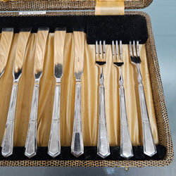 Silver Plated Fish Set in Original Box | Antique & Vintage | Moonee Ponds Antiques | Australia Wide Delivery