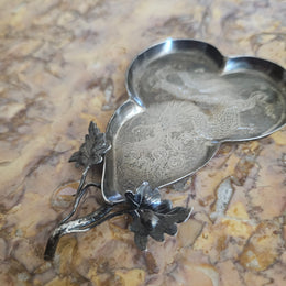 Chinese Export Silver Soy / Salt Dish