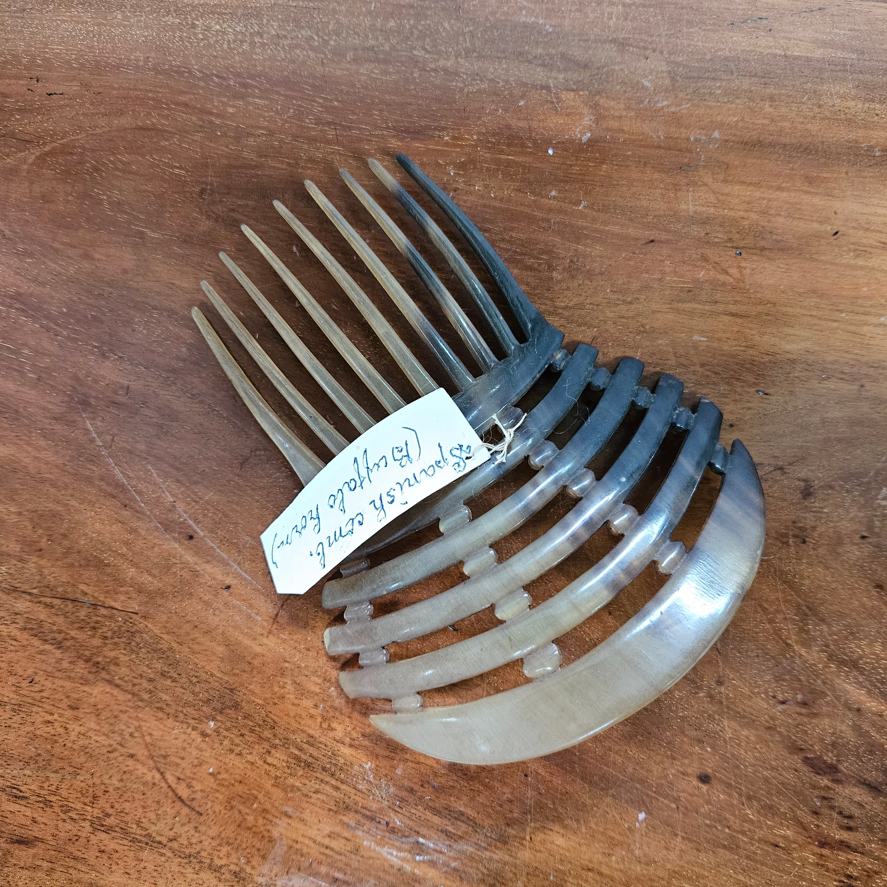 Edwardian Spanish Comb Buffalo Horn Comb | Antique & Vintage | Moonee Ponds Antiques | Australia Wide Delivery