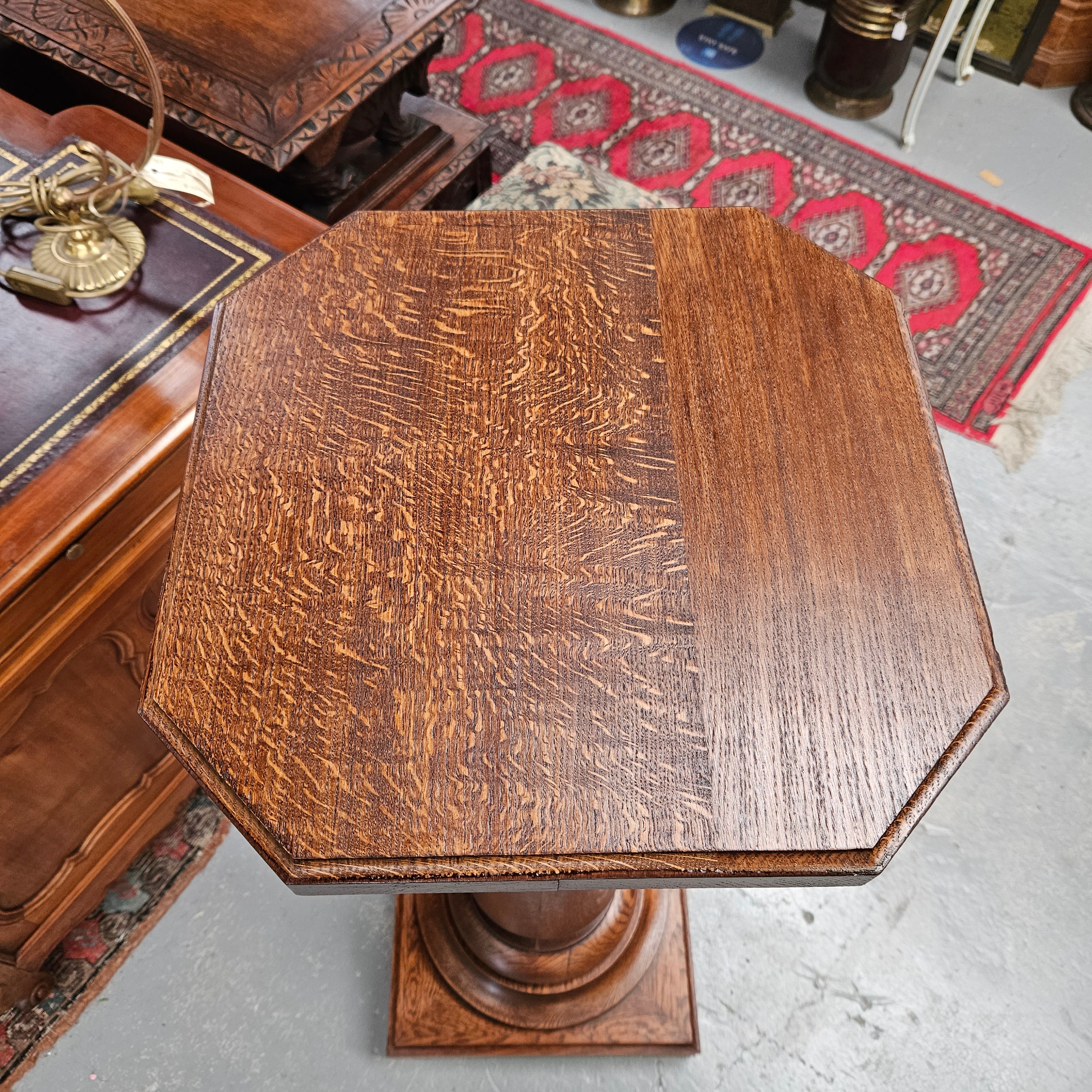 Grand French Oak Pedestal | Antique & Vintage | Moonee Ponds Antiques | Australia Wide Delivery