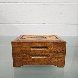 Vintage Wooden Carved Music Jewellery Box | Antique & Vintage | Moonee Ponds Antiques | Australia Wide Delivery