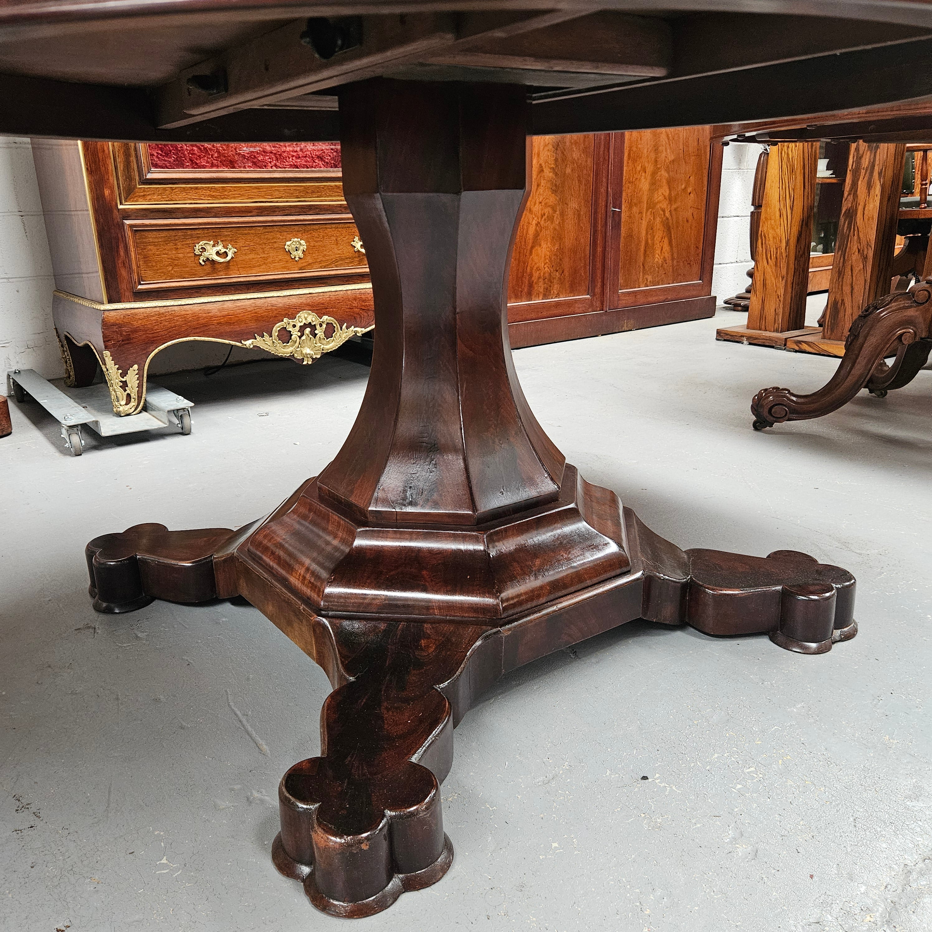 William IVth Empire Style Plum Pudding Mahogany Centre Table | Antique & Vintage | Moonee Ponds Antiques | Australia Wide Delivery