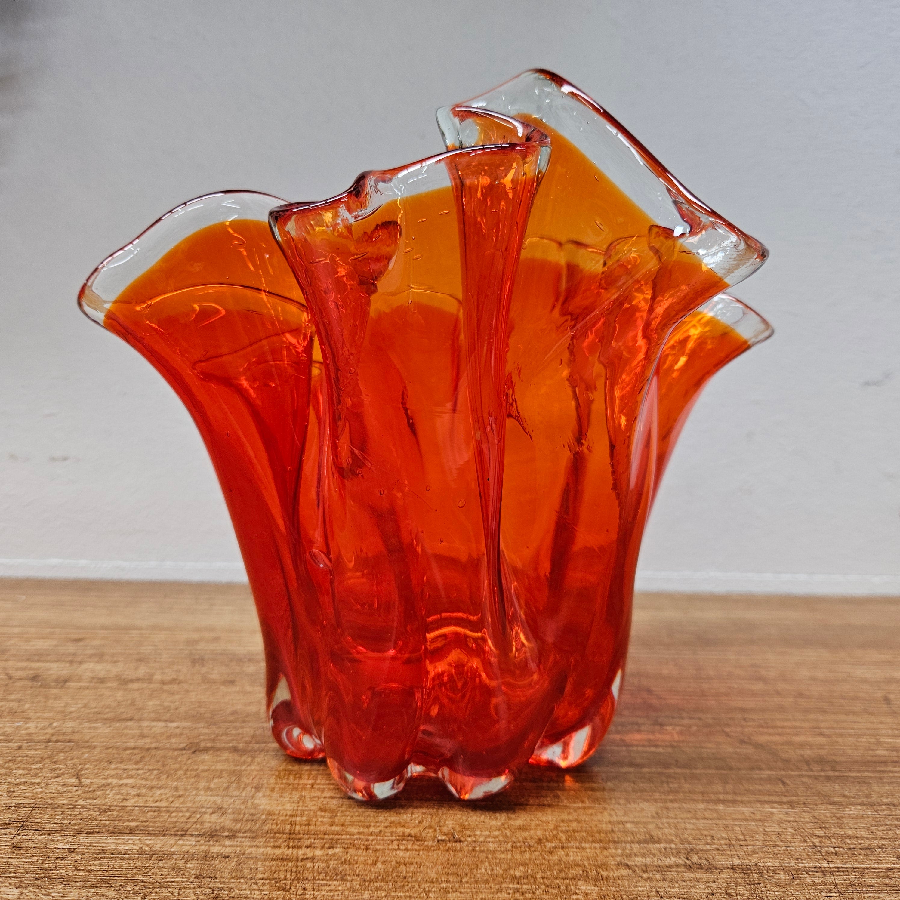 Mid Century Amberina Art Glass Vase | Antique & Vintage | Moonee Ponds Antiques | Australia Wide Delivery