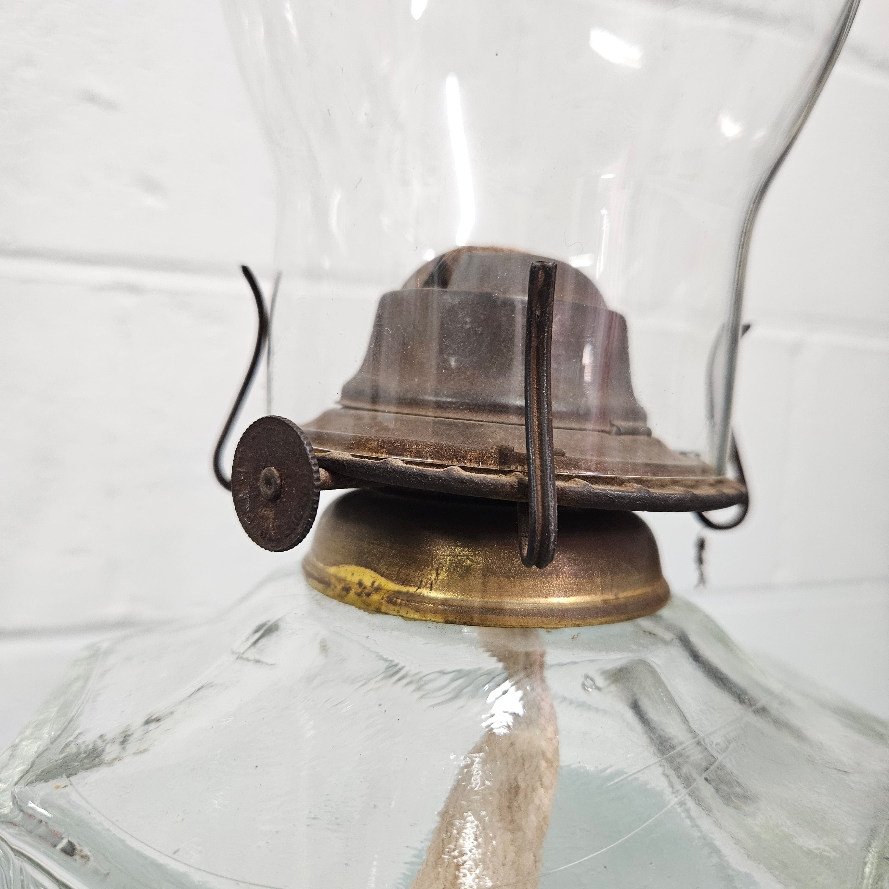 Antique Clear Glass Kero Lamp | Antique & Vintage | Moonee Ponds Antiques | Australia Wide Delivery