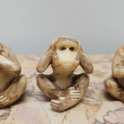 Vintage Carved 3 Wise Monkeys | Antique & Vintage | Moonee Ponds Antiques | Australia Wide Delivery