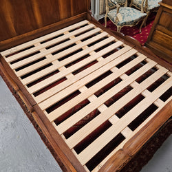 Beautifully Carved Antique French Walnut Queen Size Bed | Antique & Vintage | Moonee Ponds Antiques | Australia Wide Delivery