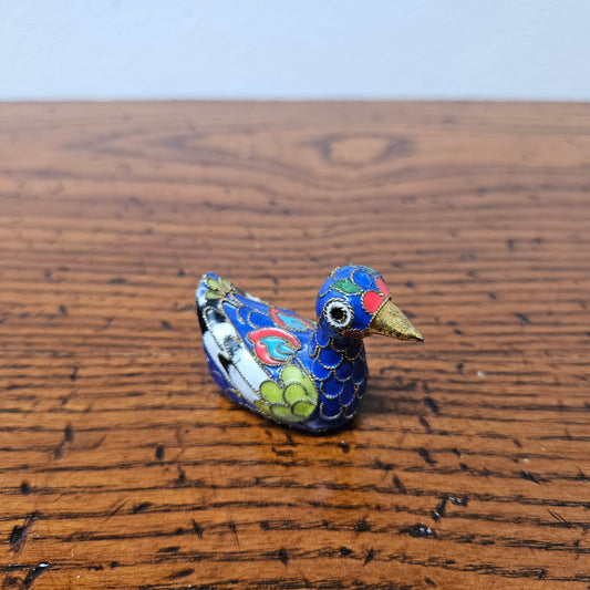 Vintage Cloisonne Duck