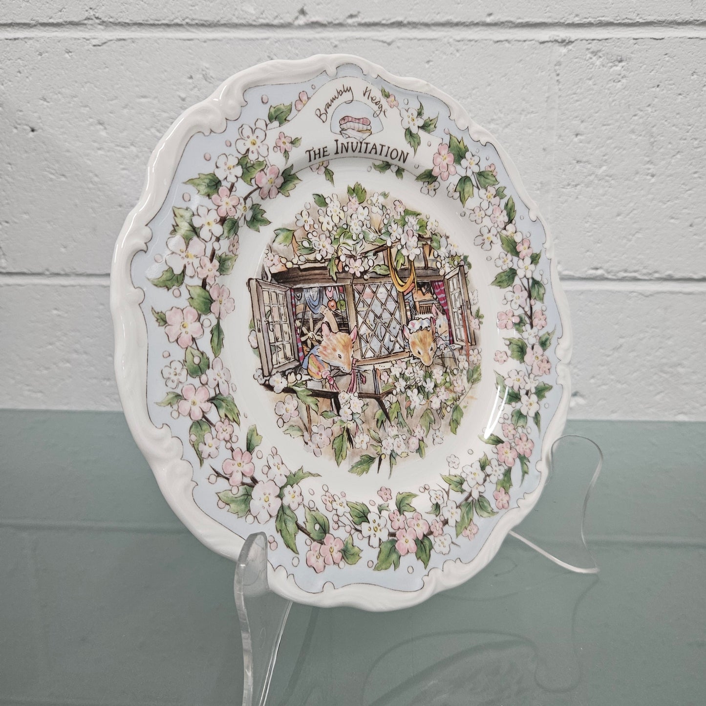 Vintage Royal Doulton Brambly Hedge "The Invitation" Plate Made in England