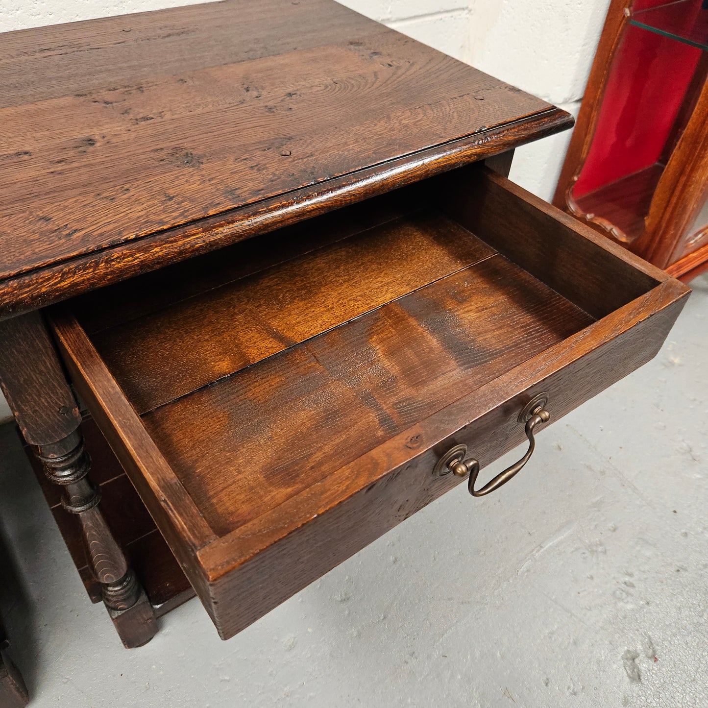 Antique French Oak Pair Bedside