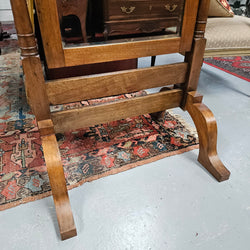 Grand Queensland Maple Cheval Mirror | Antique & Vintage | Moonee Ponds Antiques | Australia Wide Delivery