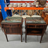 Elegant Pair of French Art Deco Marble Top Bedsides | Antique & Vintage | Moonee Ponds Antiques | Australia Wide Delivery