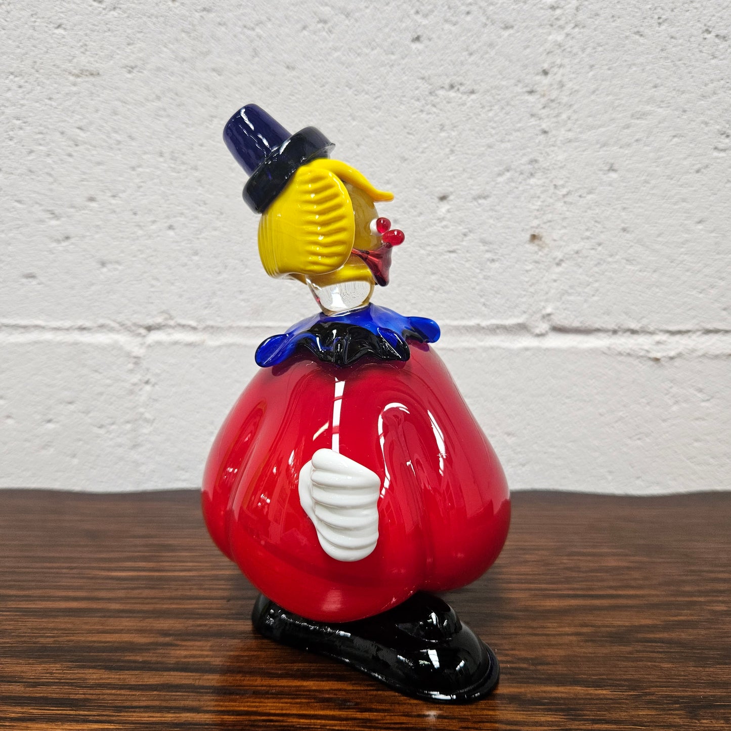 Mid Century Modern Murano Glass Round Clown