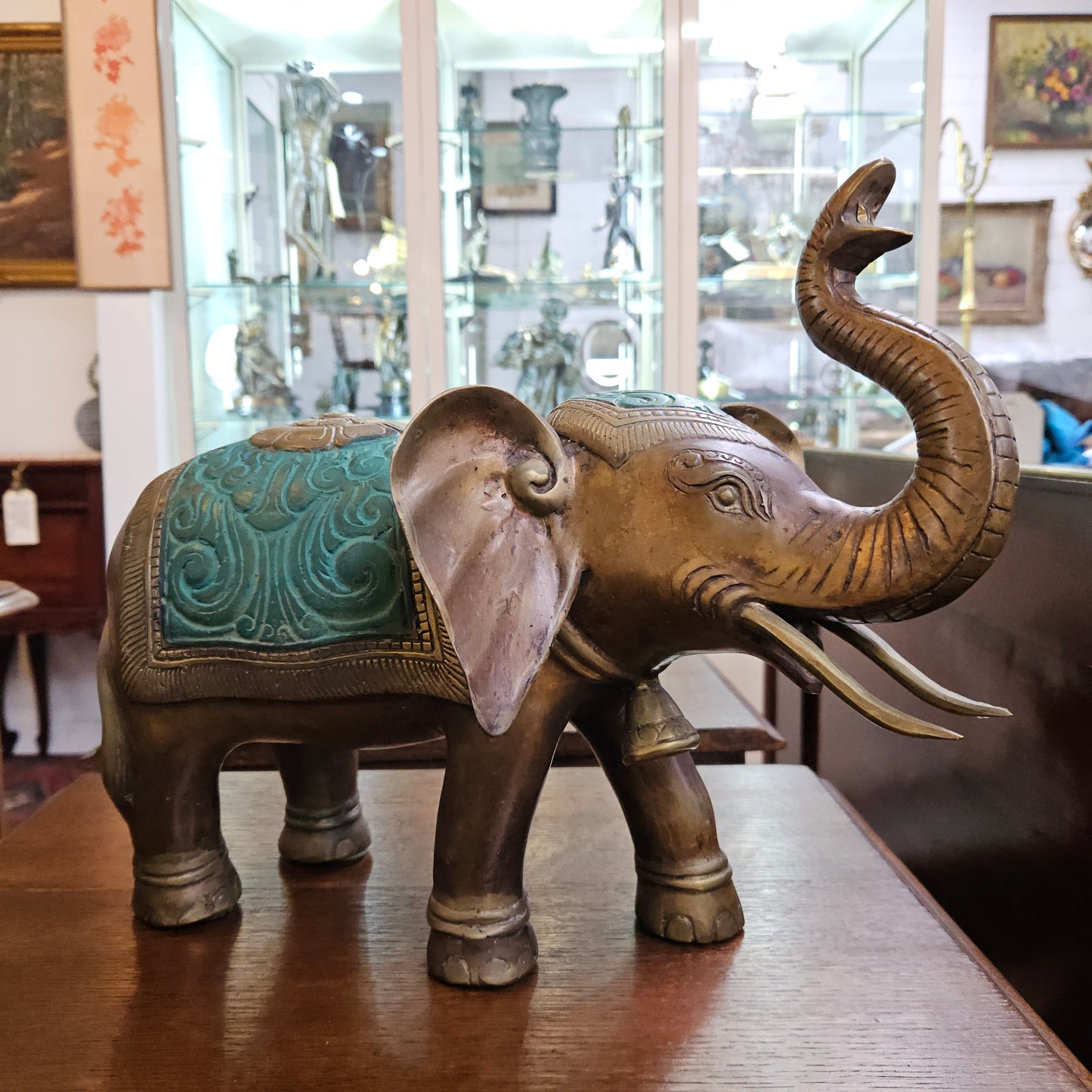 Vintage Brass Elephant Figure