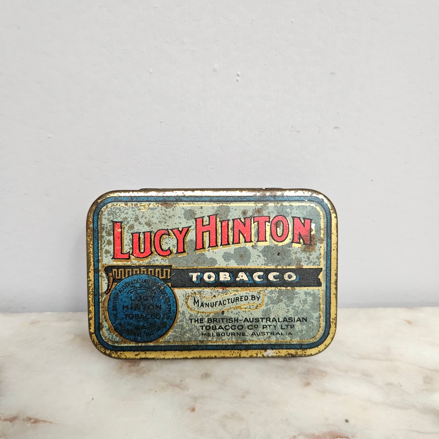 Vintage Australian "Lucy Hinton" Tobacco Tin 2oz